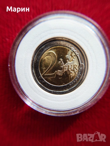 2 евро  Италия 2021 „Рим – столица“ с РЯДЪК НУМИЗМАТИЧЕН ДЕФЕКТ ЗА ЦЕНИТЕЛИ! , снимка 6 - Нумизматика и бонистика - 51953419