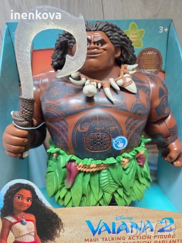 Мауи - Смелата Ваяна - Говореща оригинална кукла Disney Store , снимка 4 - Кукли - 43449982