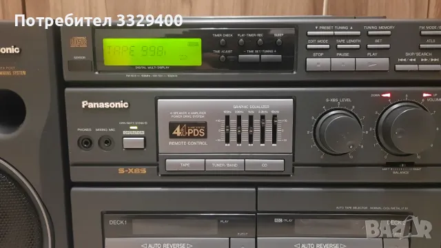 Panasonic RX-DT 680-CD-legend boombox, снимка 9 - Радиокасетофони, транзистори - 47383481