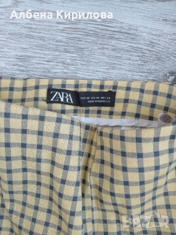 Жълти къси панталони на Zara,  XS , снимка 3 - Панталони - 45995912
