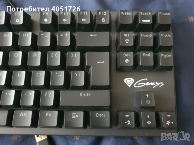 Genesis Thor 300 TKL Механична клавиатура - Outemu Red Switches, Черна, снимка 2 - Клавиатури и мишки - 47229197