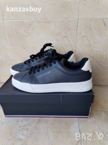 Tommy Hilfiger - страхотни мъжки кецове ЕСТЕСТВЕНА КОЖА 44, снимка 7 - Кецове - 54083451