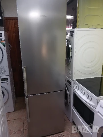 Иноксов комбиниран хладилник с фризер Сименс Siemens  с две години гаранция!, снимка 1