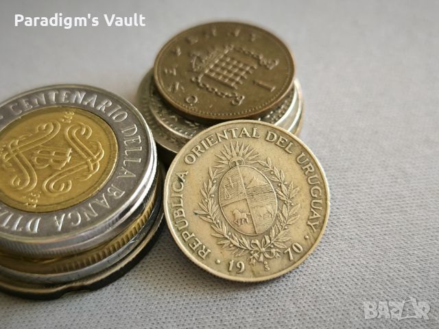 Монета - Уругвай - 20 песос | 1970г., снимка 2 - Нумизматика и бонистика - 46018438