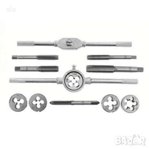 Комплект метчици и плашки, 11бр, снимка 5 - Аксесоари и консумативи - 51429051