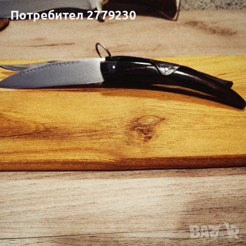 Стара сойка от биволски рог с орнаменти н, снимка 10 - Антикварни и старинни предмети - 51308235