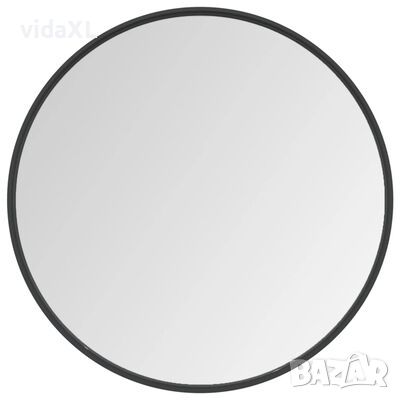 vidaXL Стенно огледало черно 60 см(SKU:322295, снимка 1 - Огледала - 45609902