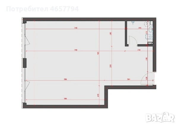 Едностаен апартамент в Гагарин! 