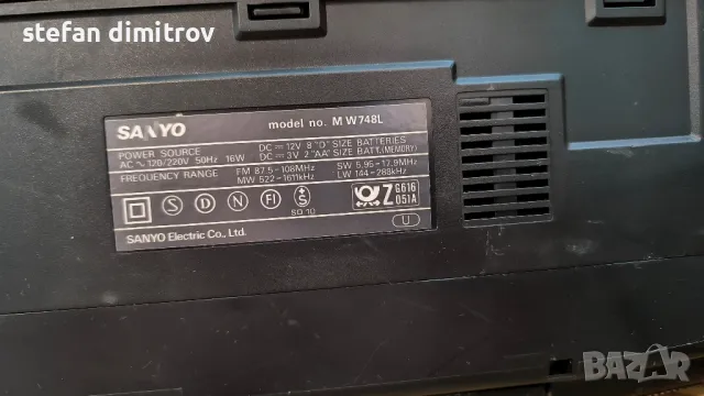 SANYO BASSXPANDER M W748L, снимка 14 - Радиокасетофони, транзистори - 47196408