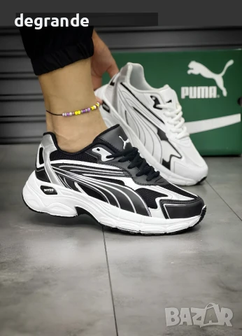Дамски маратонки Puma в Бяло и Черно, снимка 3 - Маратонки - 51032113