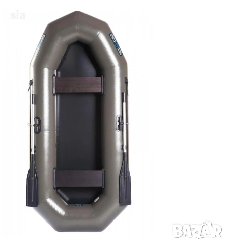 НАДУВАЕМА ГРЕБНА ЛОДКА ЗА РИБОЛОВ 240 СМ. AQUA STORM MK 240, снимка 2 - Екипировка - 53197938