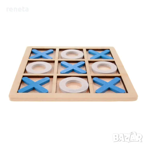 Игра Морски шах, Tic-Tac-Toe, Дървен, Логически, 14х14 см, снимка 2 - Образователни игри - 47191685