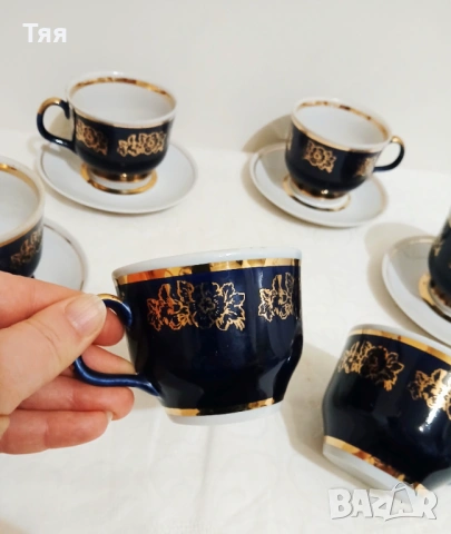 Руски порцеланов сервиз за чай , снимка 6 - Сервизи - 53159055