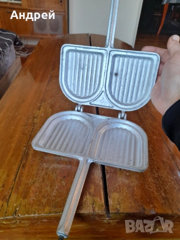 Стар прибор за печене на сандвичи, снимка 4 - Други ценни предмети - 53726310