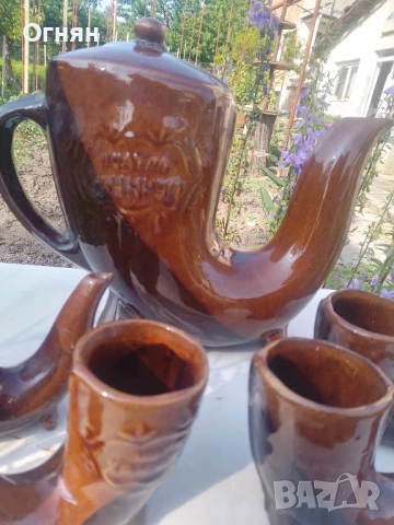 Керамичен  битов сервиз 5 части, снимка 4 - Сервизи - 50619213