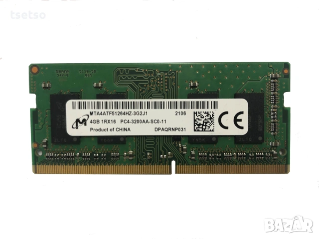 ram 4gb PC-3200 Micron, снимка 2 - RAM памет - 53479440