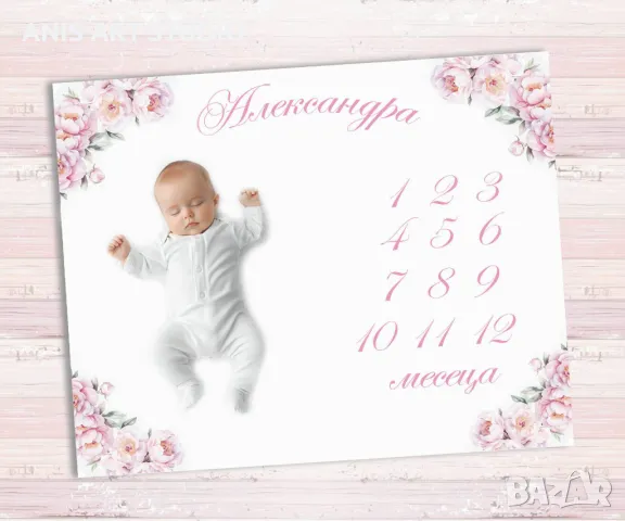 Платно за месечинки/Платно за снимки на бебето/Месечинка, снимка 2 - Други - 42688058