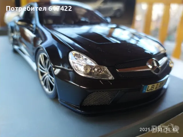 1:18 Метален модел на Mercedes-Benz SL 65 AMG Black Series- Minichamps, снимка 4 - Колекции - 48915130