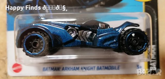 💕🧸 Hot Wheels Batman Arkham Knight batmobile синя и черна Batman, снимка 3 - Колекции - 47836684