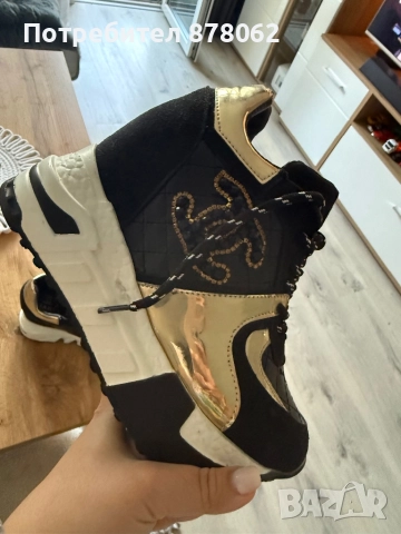 Дамски маратонки на платформа, снимка 4 - Маратонки - 52542113