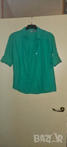 Ленена ризка, S размер, снимка 2 - Ризи - 49973042