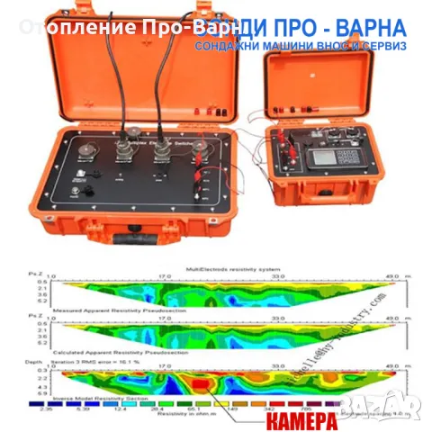 Професионален 3D електрорезистивен томограф 3D-4A-100 до 100 метра за изследване на подземни води, к, снимка 3 - Други инструменти - 48469903