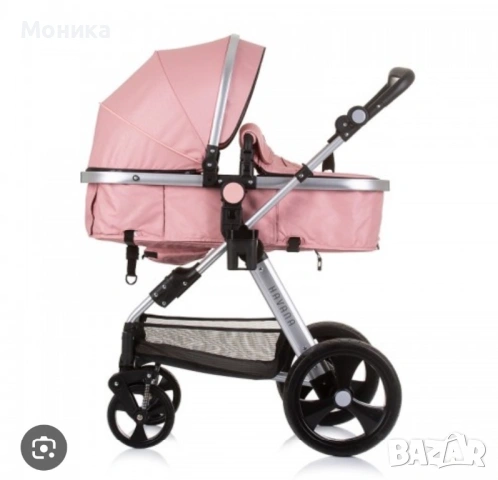 Детска количка "Хавана"+ столче за автомобил, фламинго Chipolino, снимка 3 - Детски колички - 54158263