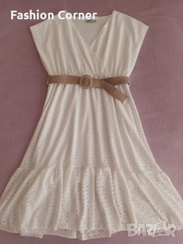 НОВА рокля М размер с подплата и коланче, Спиди, снимка 1 - Рокли - 46040209