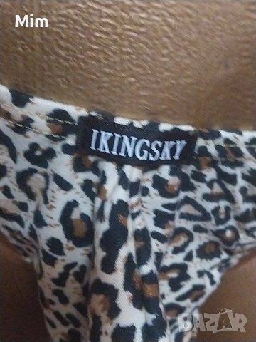 IKENGSKY L Мъжка памучна полупрашка анимал принт , снимка 2 - Бельо - 53147393