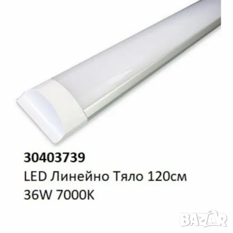 LED линейно тяло за повърхностен монтаж – 18W/36W, 7000K, снимка 1 - Лед осветление - 48915339