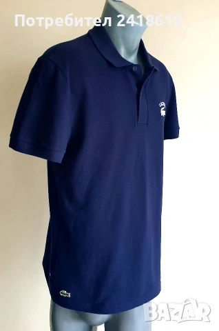 Lacoste Regular Fit Pique Cotton Mens Size 4 - M НОВО! ОРИГИНАЛ! Мъжка Тениска!, снимка 3 - Тениски - 53520934