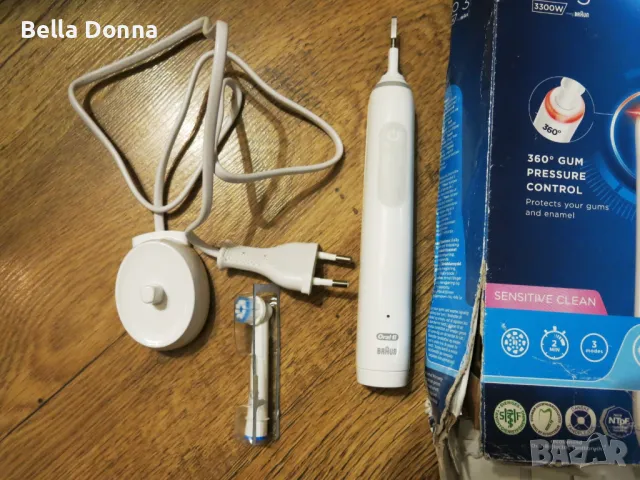 Електрическа четка за зъби Oral-B PRO3 3300W, Sensitive, снимка 5 - Други - 49027208