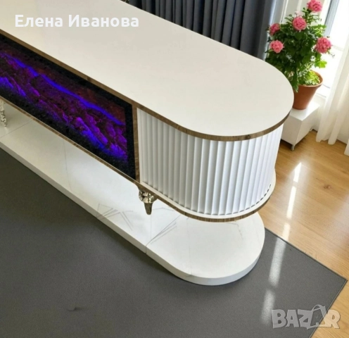 Декоративна камина заедно с шкаф , снимка 3 - Шкафове - 52727967