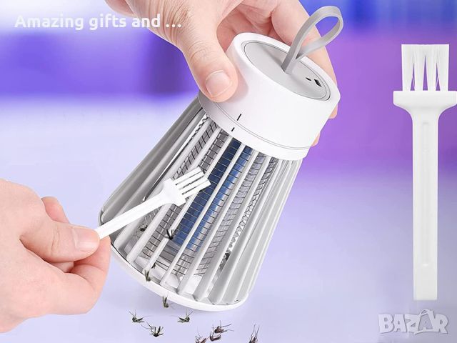 Преносима UV инсектицидна лампа за комари електрически капан за насекоми, снимка 6 - Къмпинг осветление - 45656419
