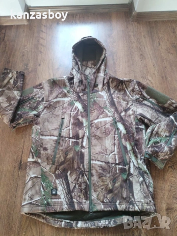 mens outdoor camouflage skin jacket wilderness - ловно софтшел яке КАТО НОВО ХЛ, снимка 6 - Якета - 53406156