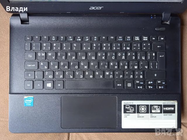 Acer Aspire ES1-311 4 ядрен 250GB SSD 8GB отлична батерия, снимка 2 - Лаптопи за дома - 47279488