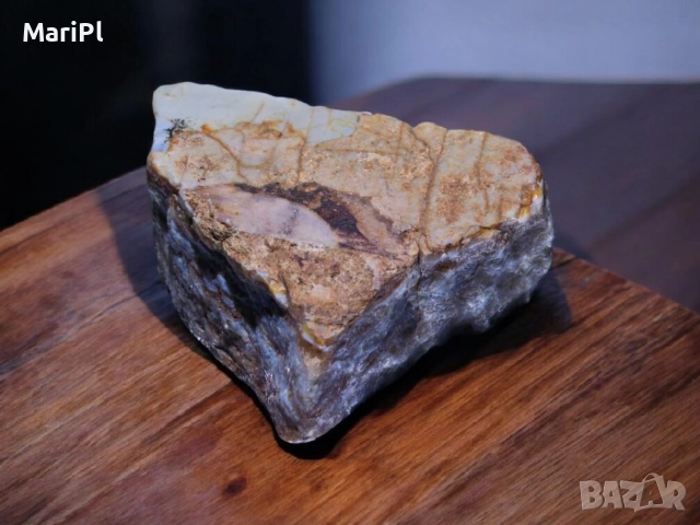 ЛЕДЕН ДРАКОН от река Арда – Маджаровски речен ахат, снимка 2 - Други ценни предмети - 52588832