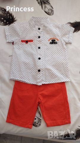 Детско костюмче с къс панталон, снимка 3 - Комплекти за бебе - 45314038