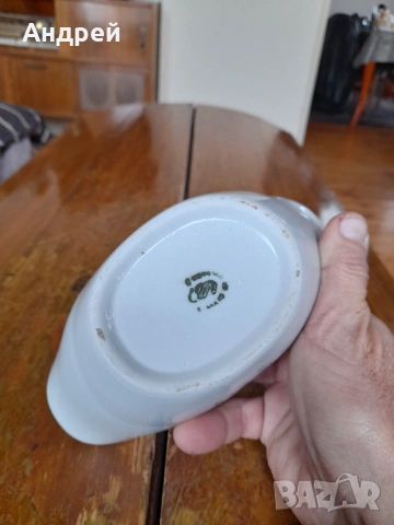 Стара порцеланова сосиера #10, снимка 6 - Други ценни предмети - 53384723