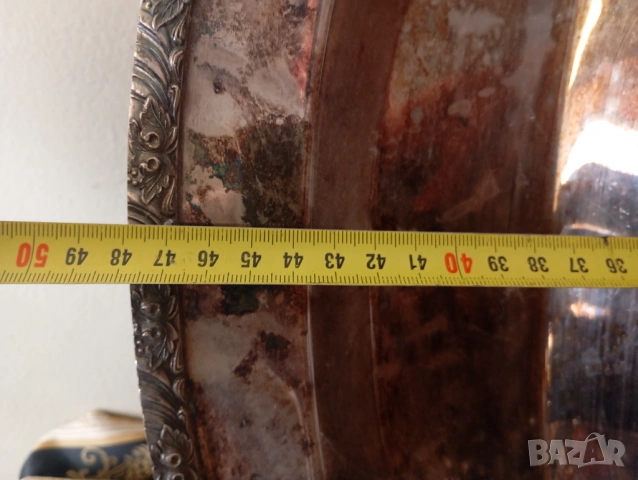 Винтидж посребрен поднос,табла, снимка 2 - Аксесоари за кухня - 54298963