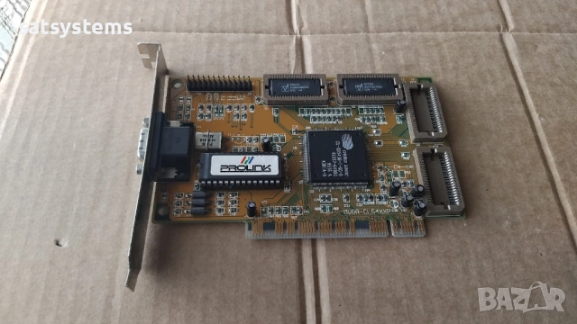 Видео карта Cirrus Logic CL-5436 ProLink/Pixelview MVGA-CL54XXP 1MB PCI, снимка 5 - Видеокарти - 54261395