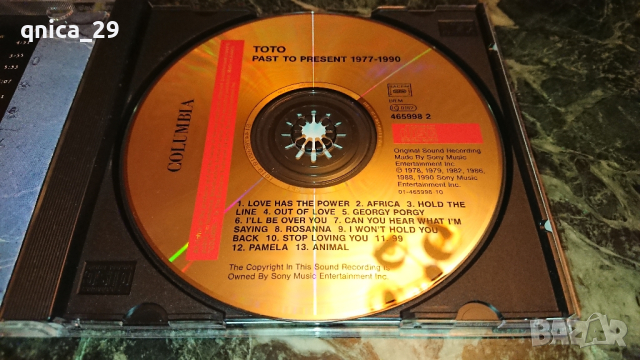 ToTo - Past to Present 1977-1990, снимка 4 - CD дискове - 44976588