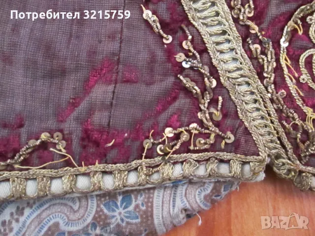 Старо елече за носия -златна сърма, снимка 8 - Антикварни и старинни предмети - 49827893