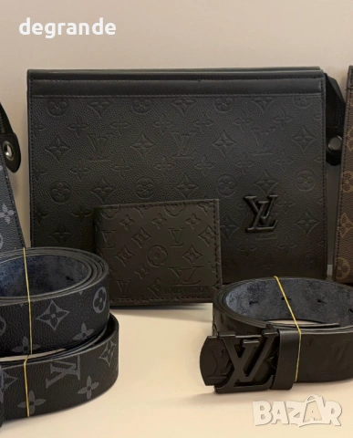 Мъжки Клъч Портфейл Колан Louis Vuitton, снимка 5 - Колани - 54235021