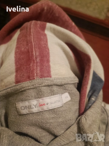 Анорак Only с американско знаме на качулката 