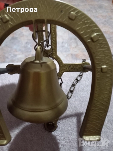 Месингова камбана, снимка 5 - Антикварни и старинни предмети - 52860325