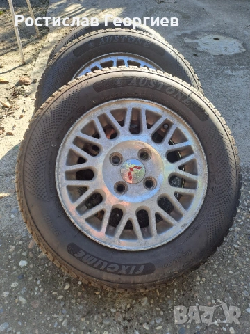 Алуминиеви джанти 13 " 4.100 с всесезонни гуми, снимка 2 - Гуми и джанти - 54070208