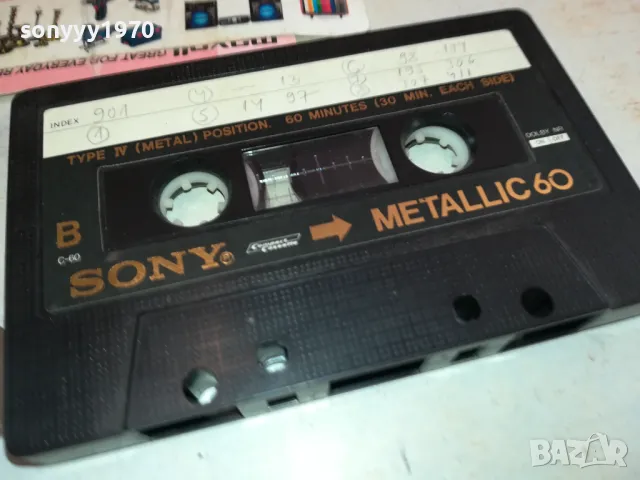 SONY METALLIC 60-TAPE MADE IN JAPAN 1512241142, снимка 16 - Аудио касети - 48353053