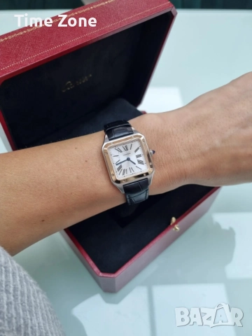 Cartier Santos - Dumont 38mm SWISS Movement Steel Rose Gold Дамски / Унисекс Различни Варианти, снимка 12 - Дамски - 52996801
