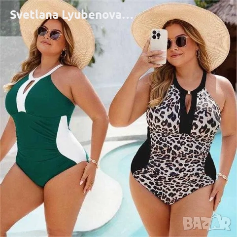 Нов бански костюм от една част с леопардов принт, снимка 5 - Бански костюми - 52244361